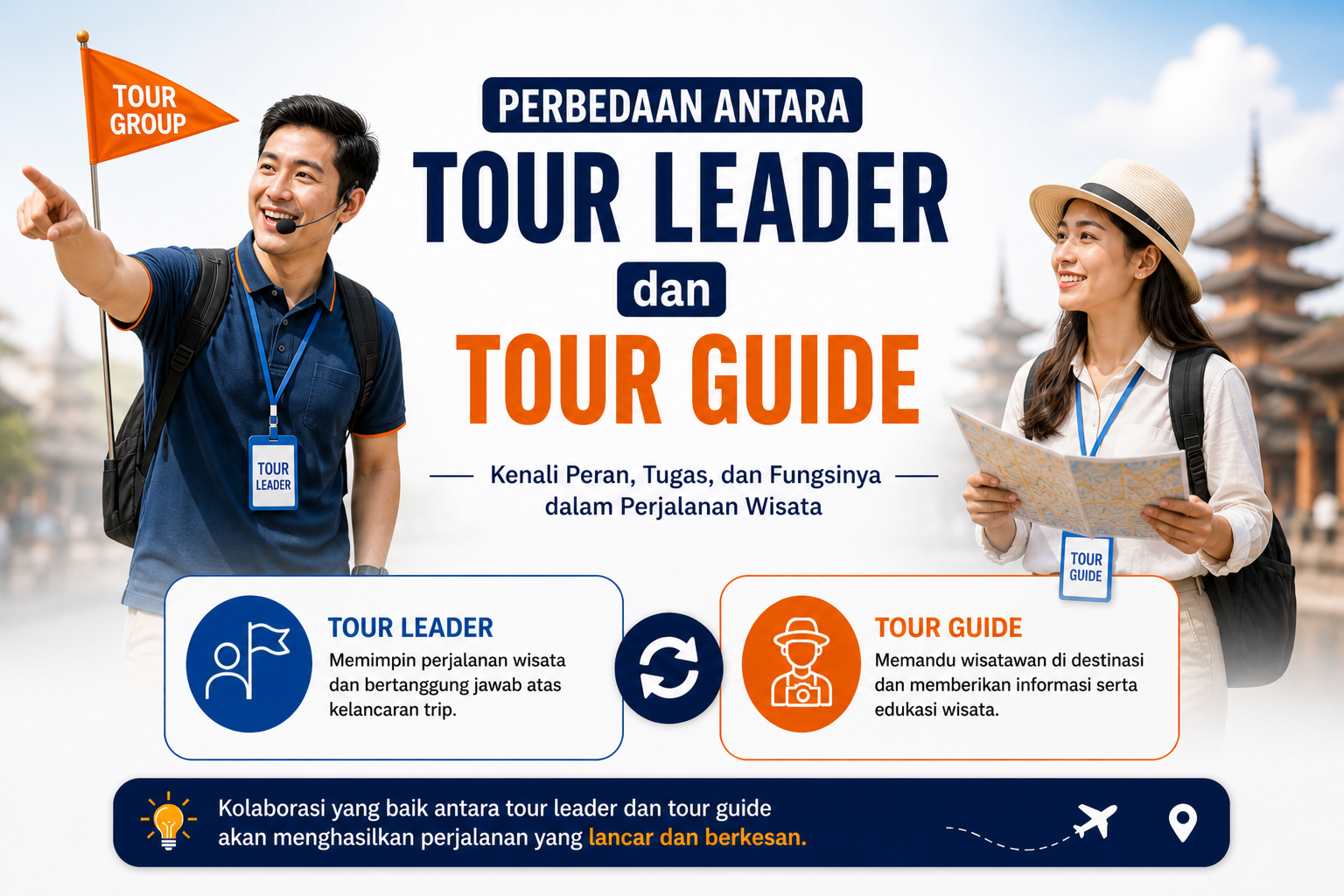 Memahami Peran Tour Leader dan Tour Guide dalam Perjalanan Wisata