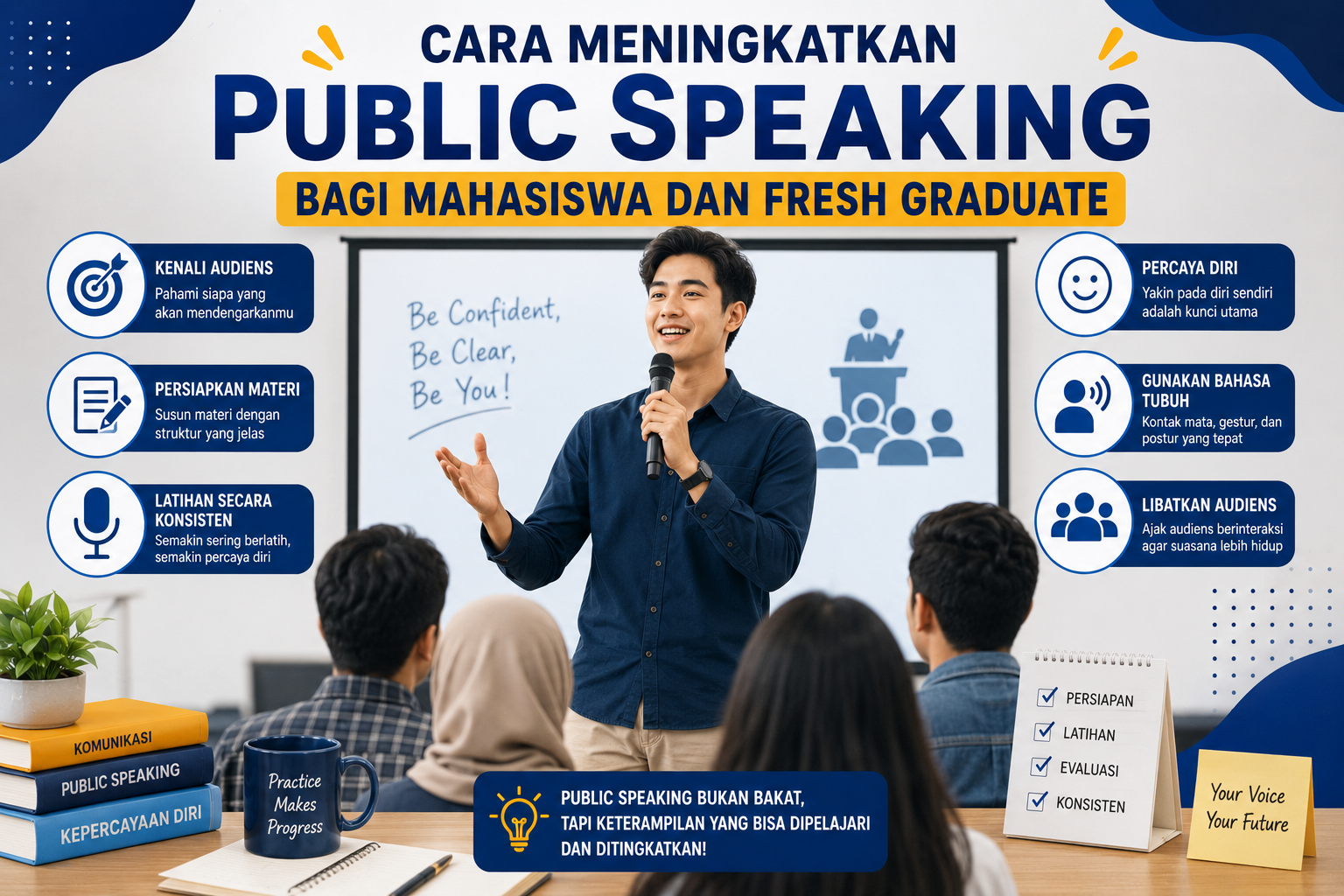Cara Meningkatkan Public Speaking bagi Mahasiswa dan Fresh Graduate