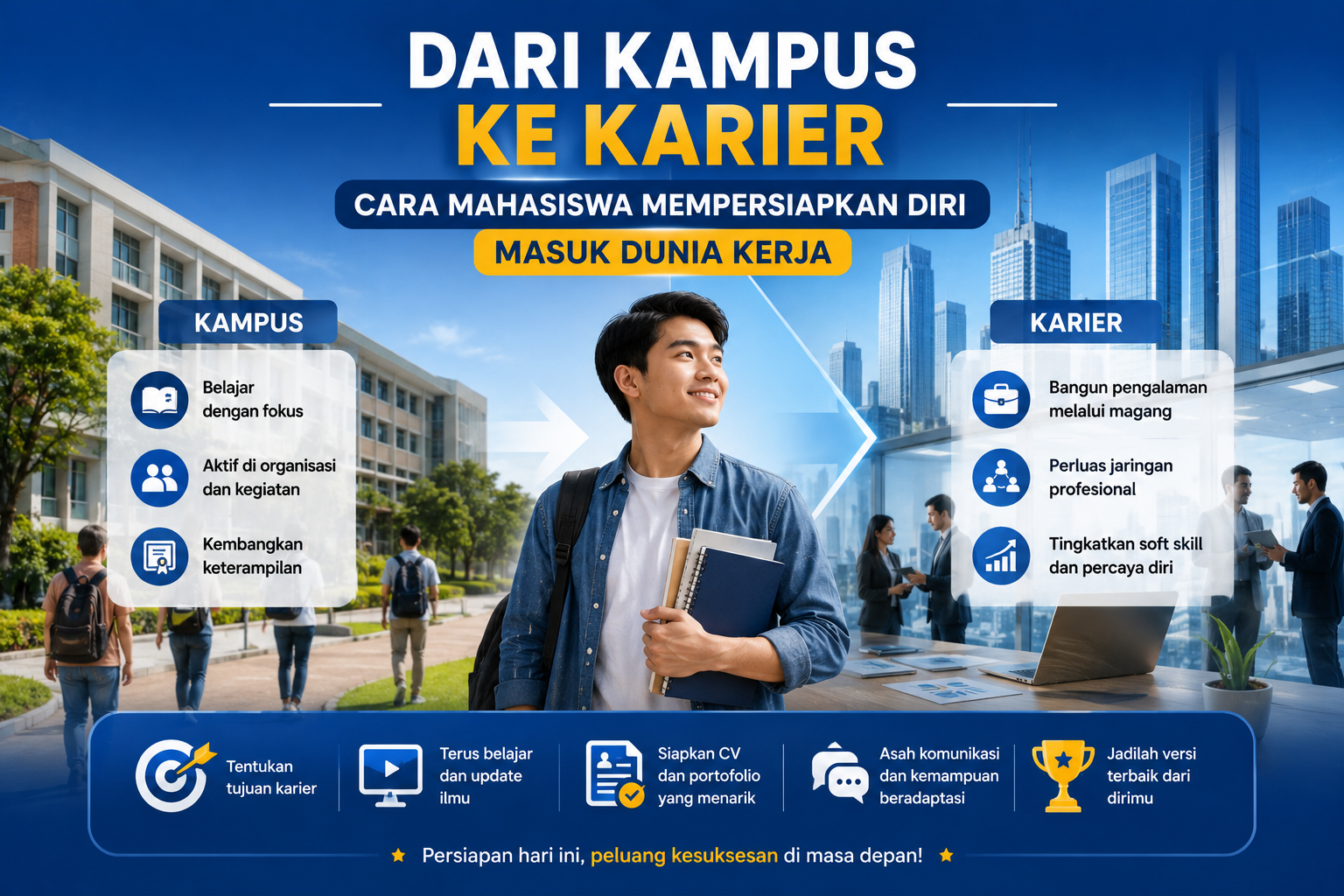 Dari Kampus ke Karier: Cara Mahasiswa Mempersiapkan Diri Masuk Dunia Kerja