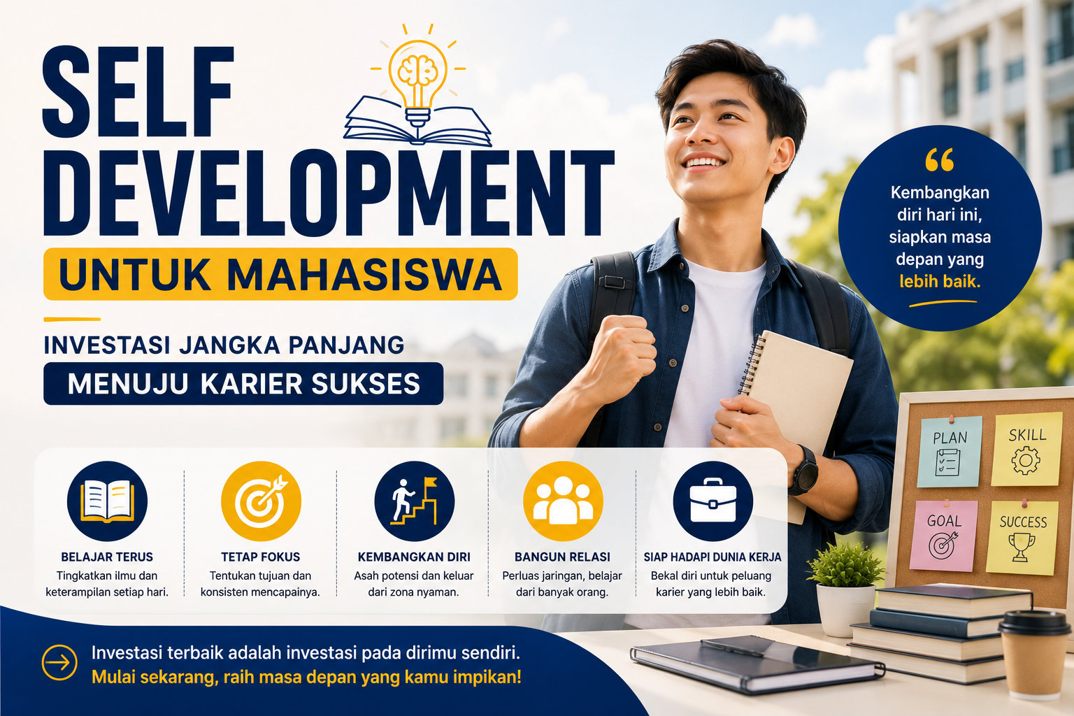Self Development untuk Mahasiswa: Investasi Jangka Panjang Menuju Karier Sukses